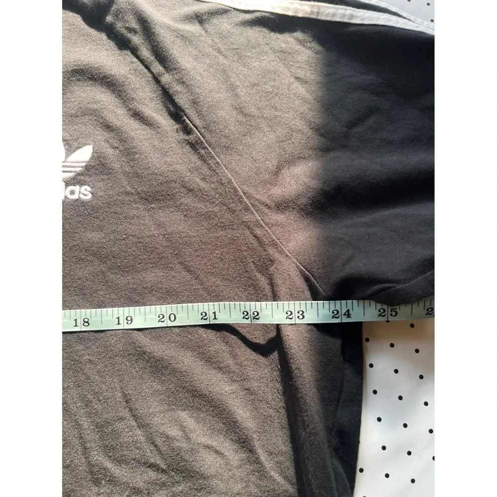 Adidas Originals Mens 3-Stripes Ringer T-Shirt Black White Trefoil Logo 2XL